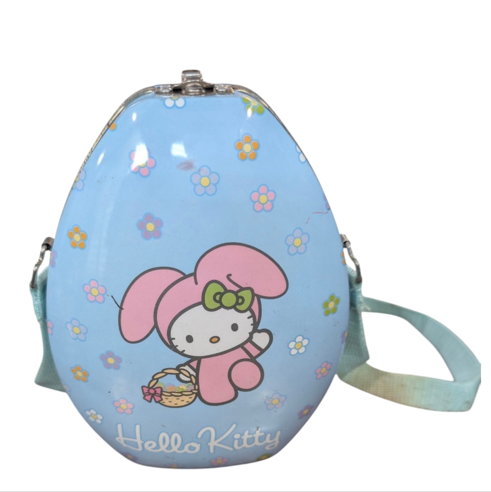 Vintage Hello Kitty Easter Egg Tin Container
